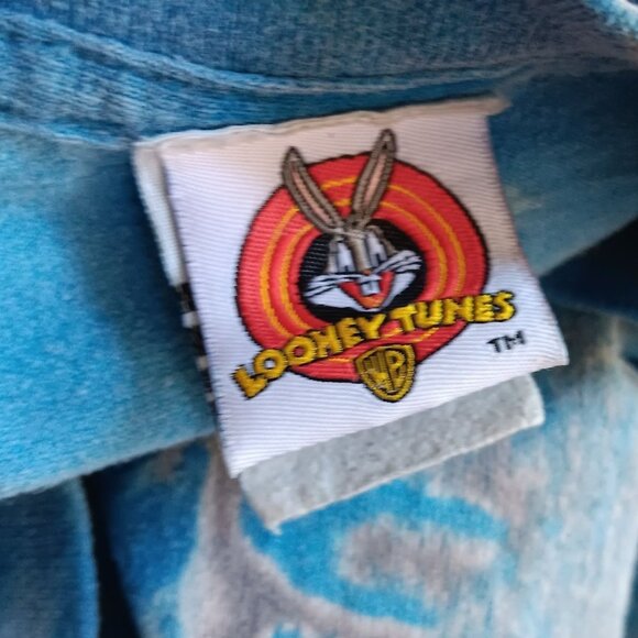 Medium Tie-Dye T-Shirt Vintage Mens T-shirt Medium 90s HOCKEY TIE DYE 1997 - Picture 8 of 9